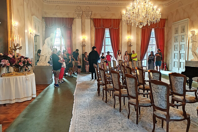 Kostýmované prohlídky na zámku Kynžvart | © Štefan Brštiak Kostýmované prohlídky na zámku Kynžvart | © Štefan Brštiak