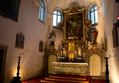 Interier kostela sv. Jana Křtitele